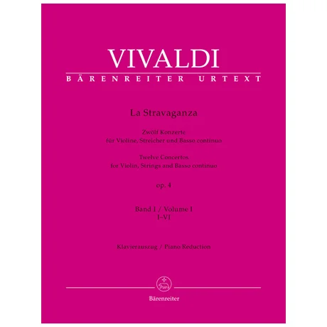 Vivaldi, A.: La Stravaganza Op. 4 – 12 Violinkonzerte Bd. 1 I-VI