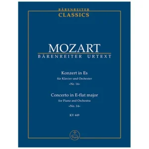 Mozart, W. A.: Klavierkonzert Nr. 14 Es-Dur KV 449 – Konzert für Klavier und Orchester