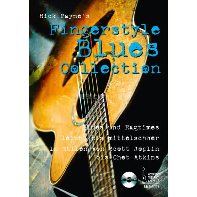 Acoustic Music Books Fingerstyle Blues Collection Rick Payne, Gitarre, mit CD