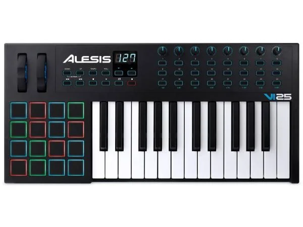 ALESIS VI25 TASTIERA MASTER KEYBOARD MIDI / USB 25 TASTI SEMIPESATI