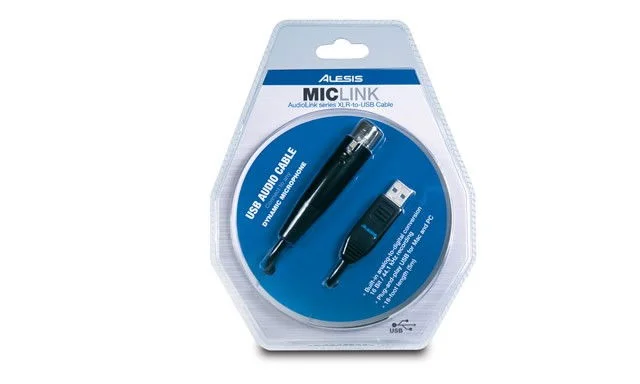 ALESIS MICLINK INTERFACCIA AUDIO PER VOCE CAVO USB COLLEGAMENTO PC A MICROFONO