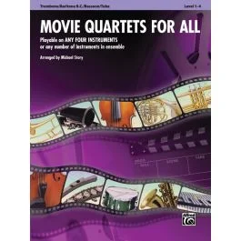 Movie Quartets for All – Horn in F Arr. Michael Story Book Troambone baritone – Euphonuim – Bassoon