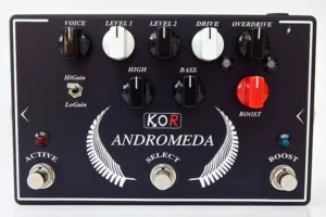 KOR PEDALS ANDROMEDA PLUS DRIVE OVERDRIVE BOOST PEDALE PEDALINO PER CHITARRA