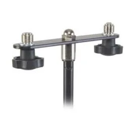 Proel apm72 supporto acciaio per 2 microfoni