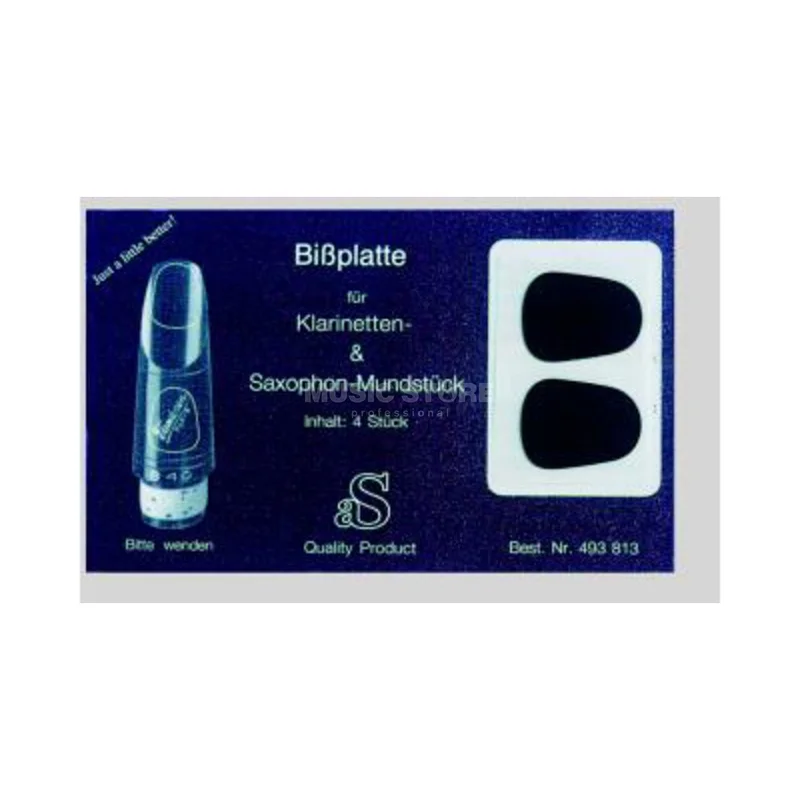 Arnolds & Sons Bite Plate 0.8mm Black – Set of 4
