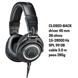 Cuffia DJ Audio-Technica ATH-M50X CLOSED pieghevole