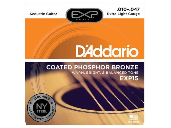 D’ADDARIO EXP15 MUTA DI CORDE PER CHITARRA ACUSTICA CORDE EXP15
