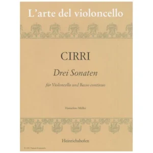 Cirri, G. B.: 3 Violoncellosonaten