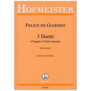 Giardini, F. d.: 3 Duetti à Fagotto e Viola concerta