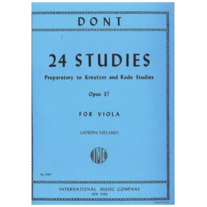 Dont, J.: 24 Etüden op. 37 (Vorbereitung zu den Etüden von Kreutzer und Rode)