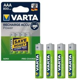 Batterie Varta AAA ricaricabili confezione 4 pile | Cavalli Musica