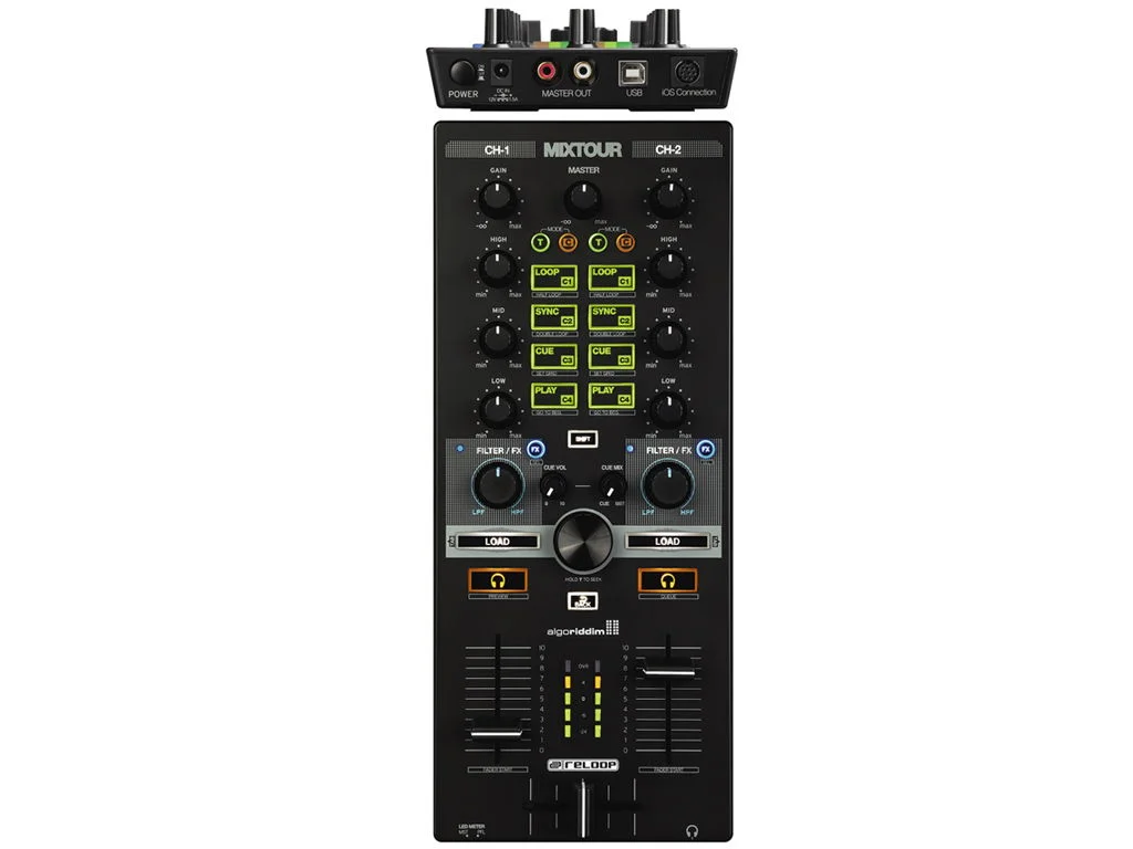 RELOOP MIXTOUR CONTROLLER SCHEDA AUDIO PER PC MAC IOS ANDROID IPAD DJ