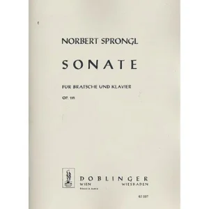 Sprongl, N.: Violasonate Op. 115