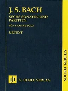 J.S.BACH SONATE BWV 1001-1006 PER VIOLINO SOLO NHN 9356 URTEXT G. HENLE VERLAN STUDIEN – EDITION