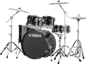 YAMAHA RYDEEN RDP2F5 SET BATTERIA ACUSTICA CASSA 22 COLORE BLACK GLITTER COMPLETA DI PIATTI PAISTE RDP-2F5