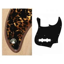 Boston battipenna per basso elettrico jb, standard, 2 strati, tiger brown pearl