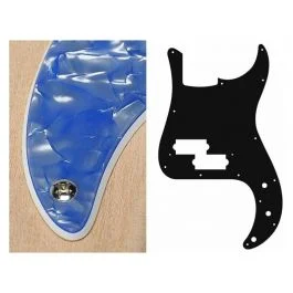 Boston battipenna per basso elettrico pb, standard, 2 strati, pearl ocean blue