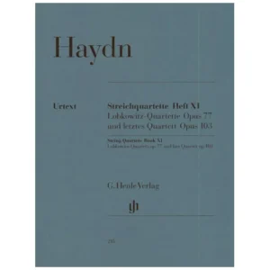 Haydn, J.: Streichquartette Heft 11: Op. 77/1-2, Op. 103 (Lobkowitz-Quartette + letztes Q.) Urtext