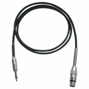 BESPECO IROMC100P CAVO PER MICROFONO 1 MT XLR/JACK CANNON FEMMINA JACK 6,3 MM TRS IROMC-100-P