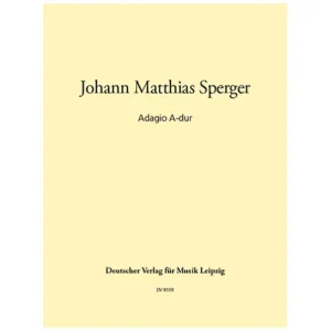 Sperger, J. M.: Adagio A-Dur