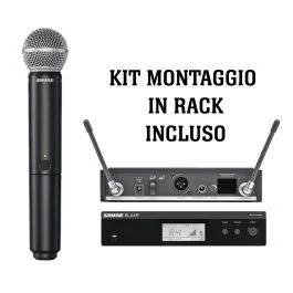 Radiomicrofono SHURE BLX24RESM58 a rack