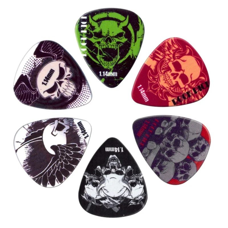 Boston Rock Plektren, BRP6-114, 114mm 6er-Set, Celluloid