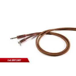 Cavo Jack/Jack angolare 3 mt Proel Brave brown/gold