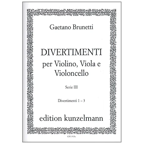 Brunetti, G.: Divertimenti 1-3