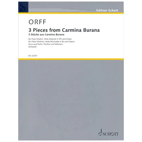 Orff, C.: 3 Stücke aus Carmina Burana