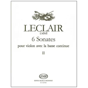 Leclair, J.-M.: 6 Violinsonaten Band 2 (Nr. 4-6)