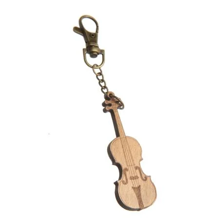 Keyring pendant wood