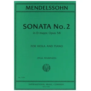 Mendelssohn Bartholdy, F.: Violasonate Nr. 2 Op. 58 D-Dur