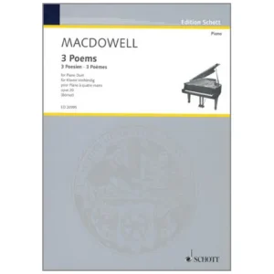 MacDowell, E.: 3 Poems Op. 20
