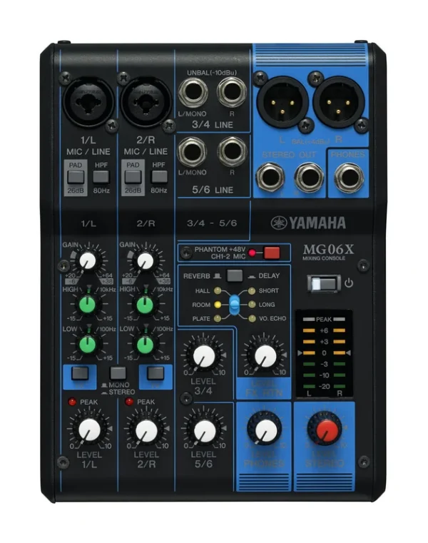 YAMAHA MG06X MIXER 6 CANALI CON EFFETTI MG-06-X