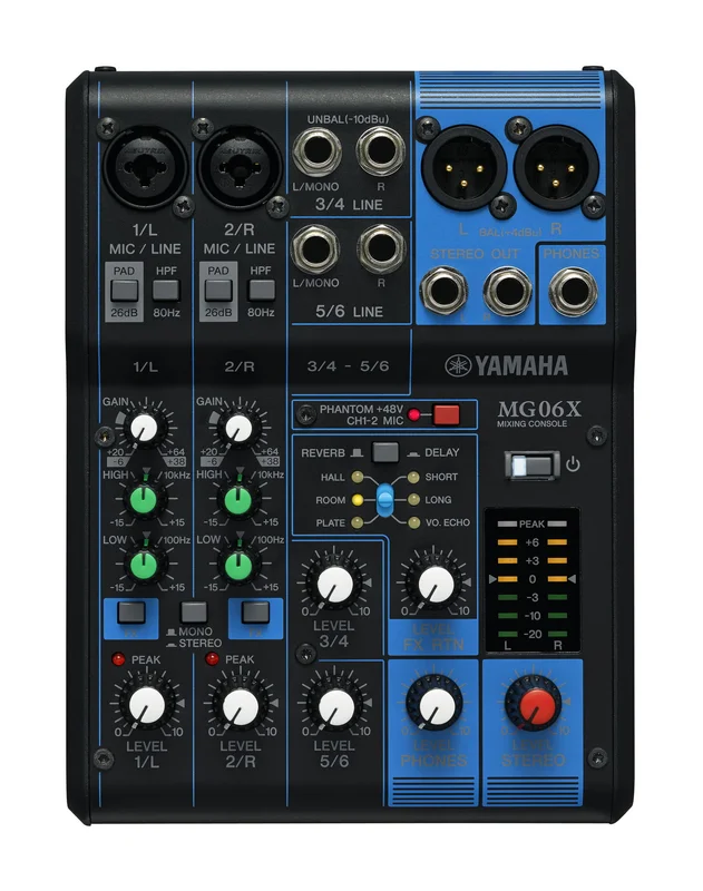 YAMAHA MG06X MIXER 6 CANALI CON EFFETTI MG-06-X
