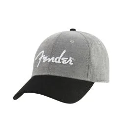 Cappello Fender Hipster dad hat gray/black