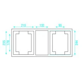 Showtec case for 2 x phantom 25/50/65