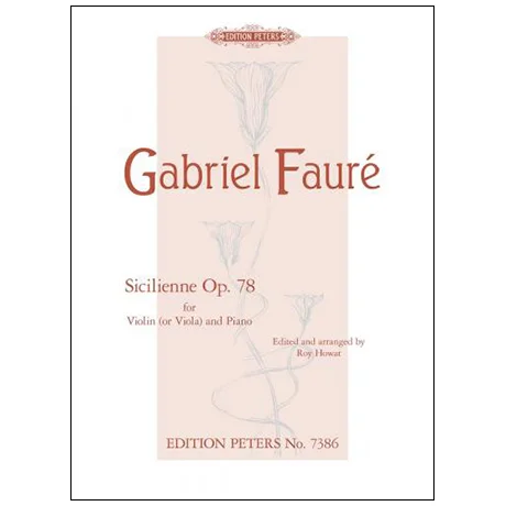 Fauré, G.: Sicilienne Op. 78 g-Moll