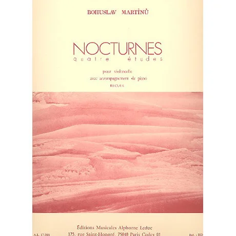 Martinu, B.: Nocturnes, 4 études