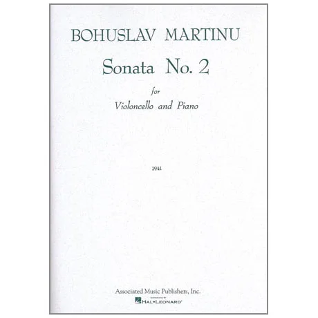 Martinu, B.: Violoncellosonate Nr. 2