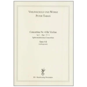 Taban, P.: Violinkonzert Nr. 4 Op. 4/d in C-Dur + # + b