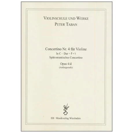 Taban, P.: Violinkonzert Nr. 4 Op. 4/d in C-Dur + # + b