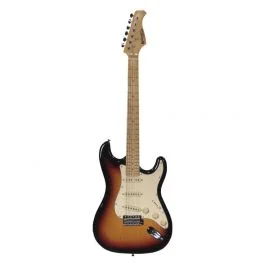 Prodipe chitarra elettrica, stile strato, sss, colore sunburst
