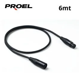 Cavo XLR/XLR 6 mt Proel CHL250LU6 Challenge connettore Proel