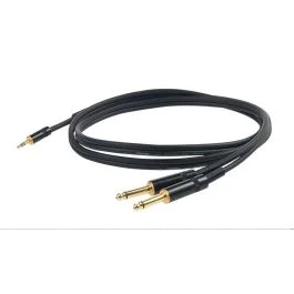 Cavo Proel minijack stereo m+2 jack mono 5mt
