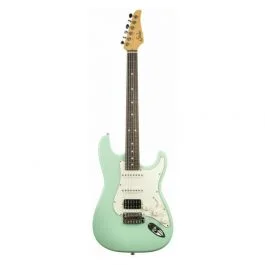 Suhr classic s surf green rw hss w/case