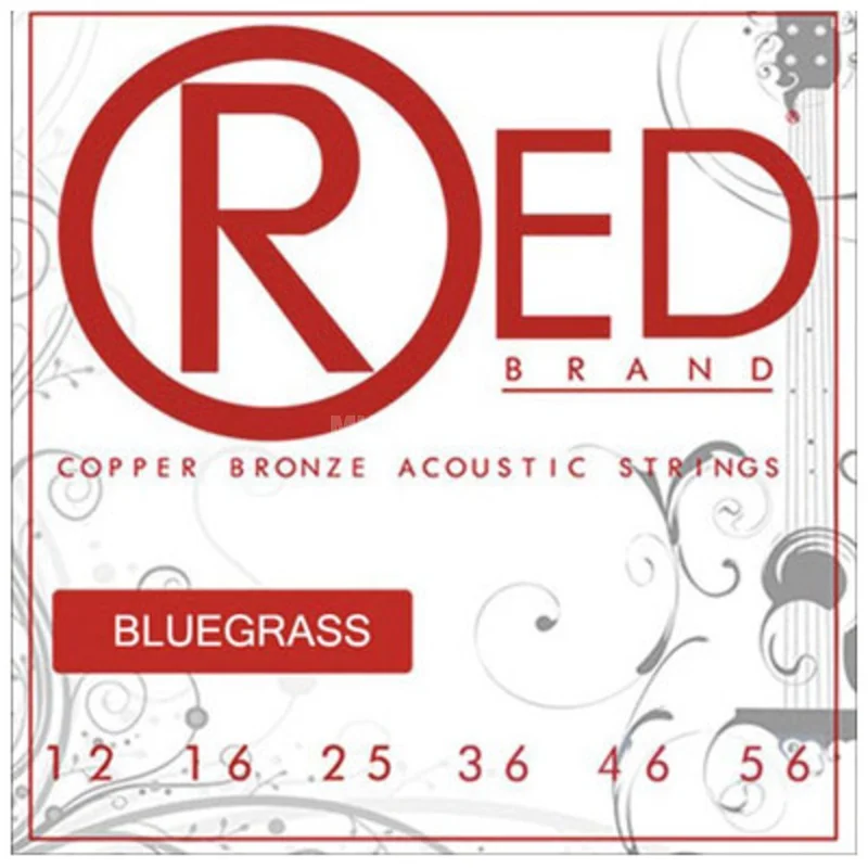 Cleartone A-Guitar Strings 12-56 CT7323 Bluegrass, RED