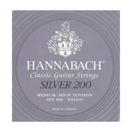 Hannabach corde per chitarra classica serie 900 medium/high tension silver 200