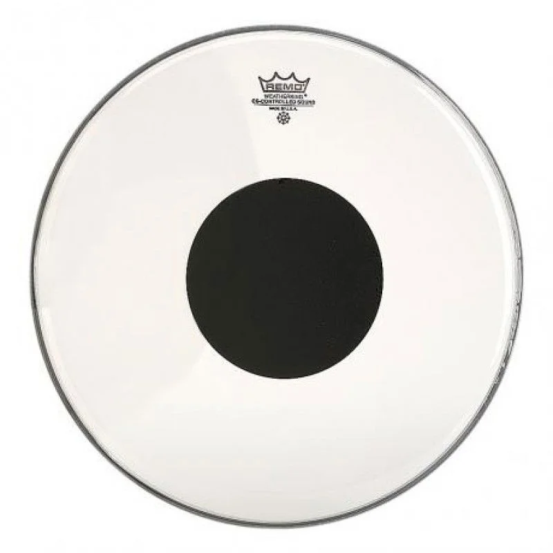 REMO CS132210 PELLE PER BATTERIA CONTROLLED SOUND BLACK DOT TRASPARENTE 22 PER CASSA CS-1322-10