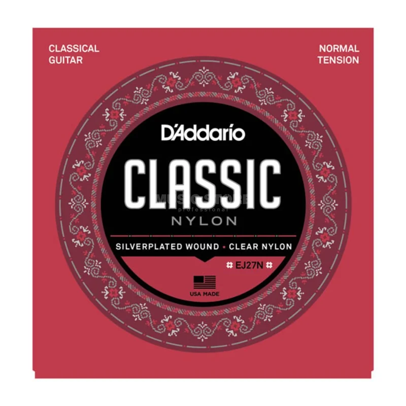 D’Addario Classical Guitar Strings EJ27N Silverplated, Normal